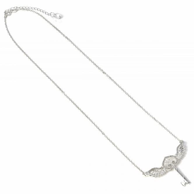 Sterling Silver Flying Key Necklace with Crystal ElementsHarry PotterBHPSN055