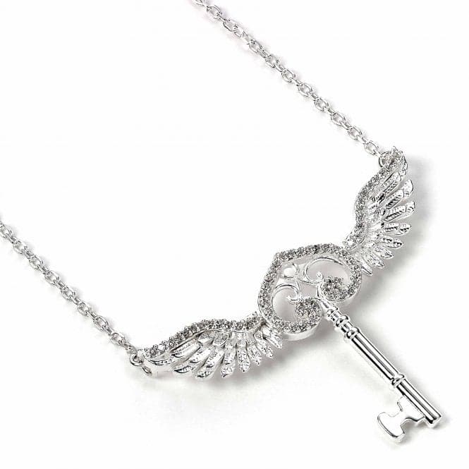 Sterling Silver Flying Key Necklace with Crystal ElementsHarry PotterBHPSN055