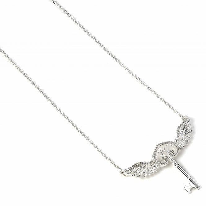 Sterling Silver Flying Key Necklace with Crystal ElementsHarry PotterBHPSN055