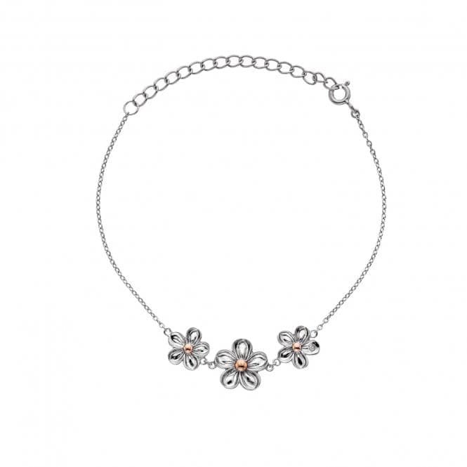 Sterling Silver Forget Me Not Bracelet DL596Hot DiamondsDL596