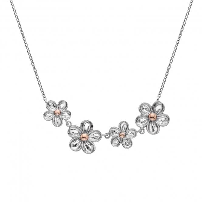 Sterling Silver Forget Me Not Necklace DN140Hot DiamondsDN140