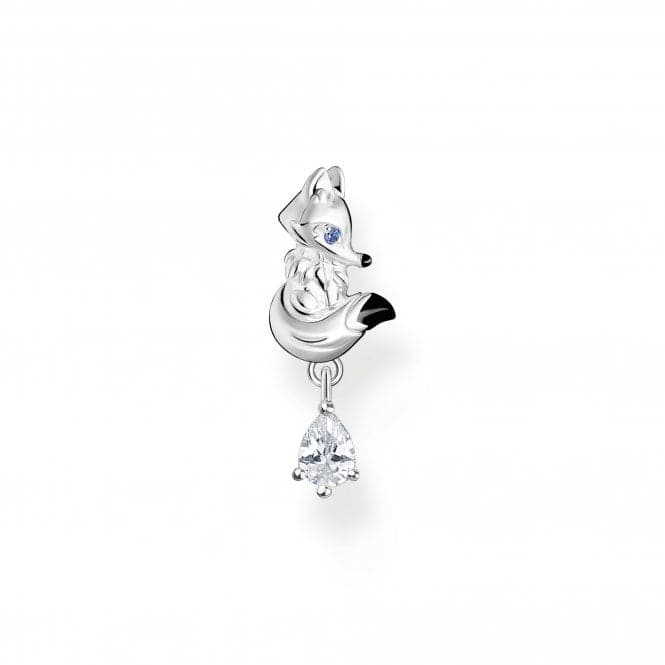 Sterling Silver Fox with white stone Single Earring H2257 - 041 - 7Thomas Sabo Charm Club CharmingH2257 - 041 - 7