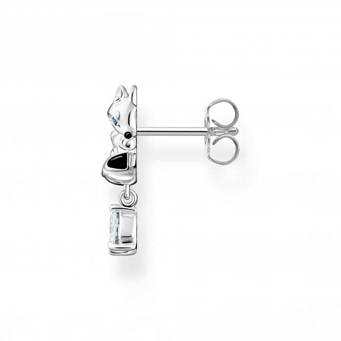 Sterling Silver Fox with white stone Single Earring H2257 - 041 - 7Thomas Sabo Charm Club CharmingH2257 - 041 - 7