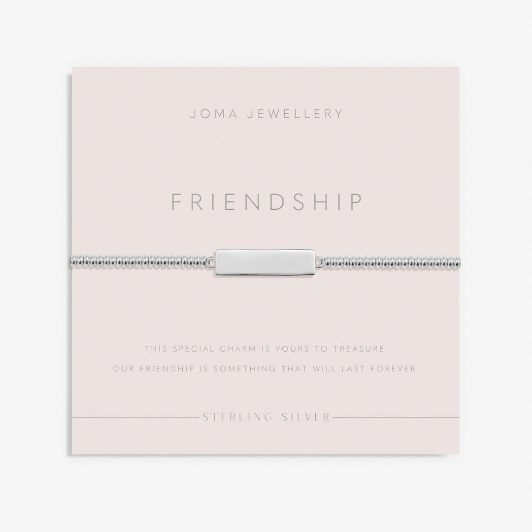 Sterling Silver Friendship Bar Bracelet JJS0065Joma JewelleryJJS0065