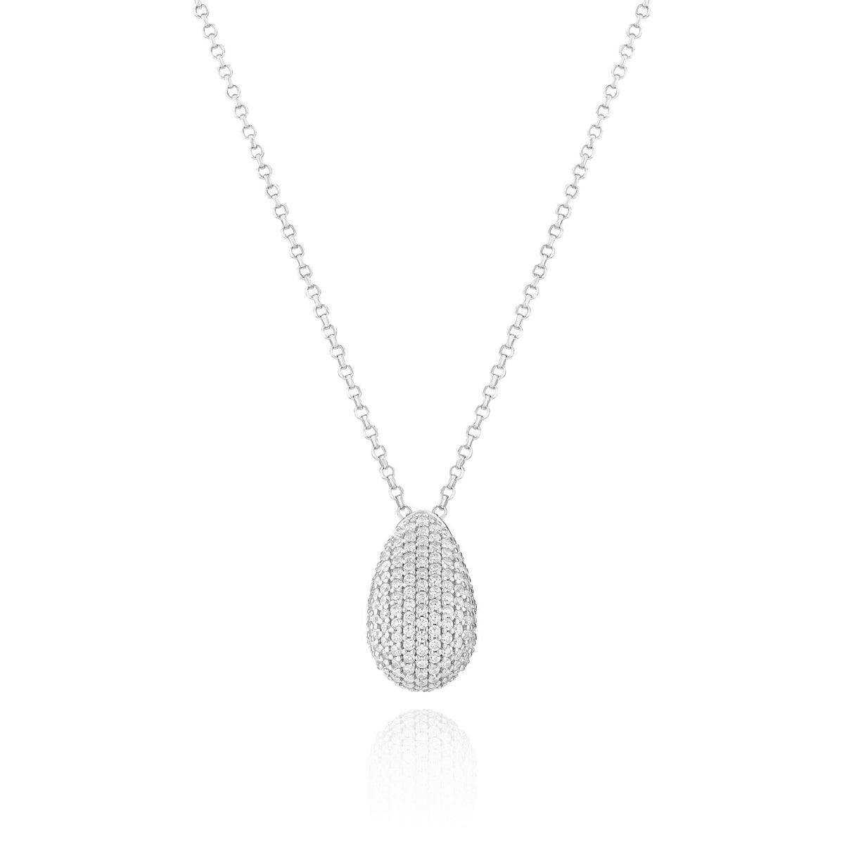Sterling Silver Goccia Altro Necklace SJ - N2480 - CZSif JakobsSJ - N2480 - CZ