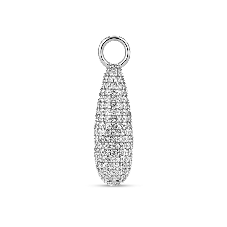 Sterling Silver Goccia Charm SJ - CH2487 - CZSif JakobsSJ - CH2487 - CZ