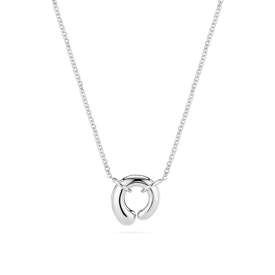 Sterling Silver Goccia Circolo Pianura Necklace SJ - N2586Sif JakobsSJ - N2586