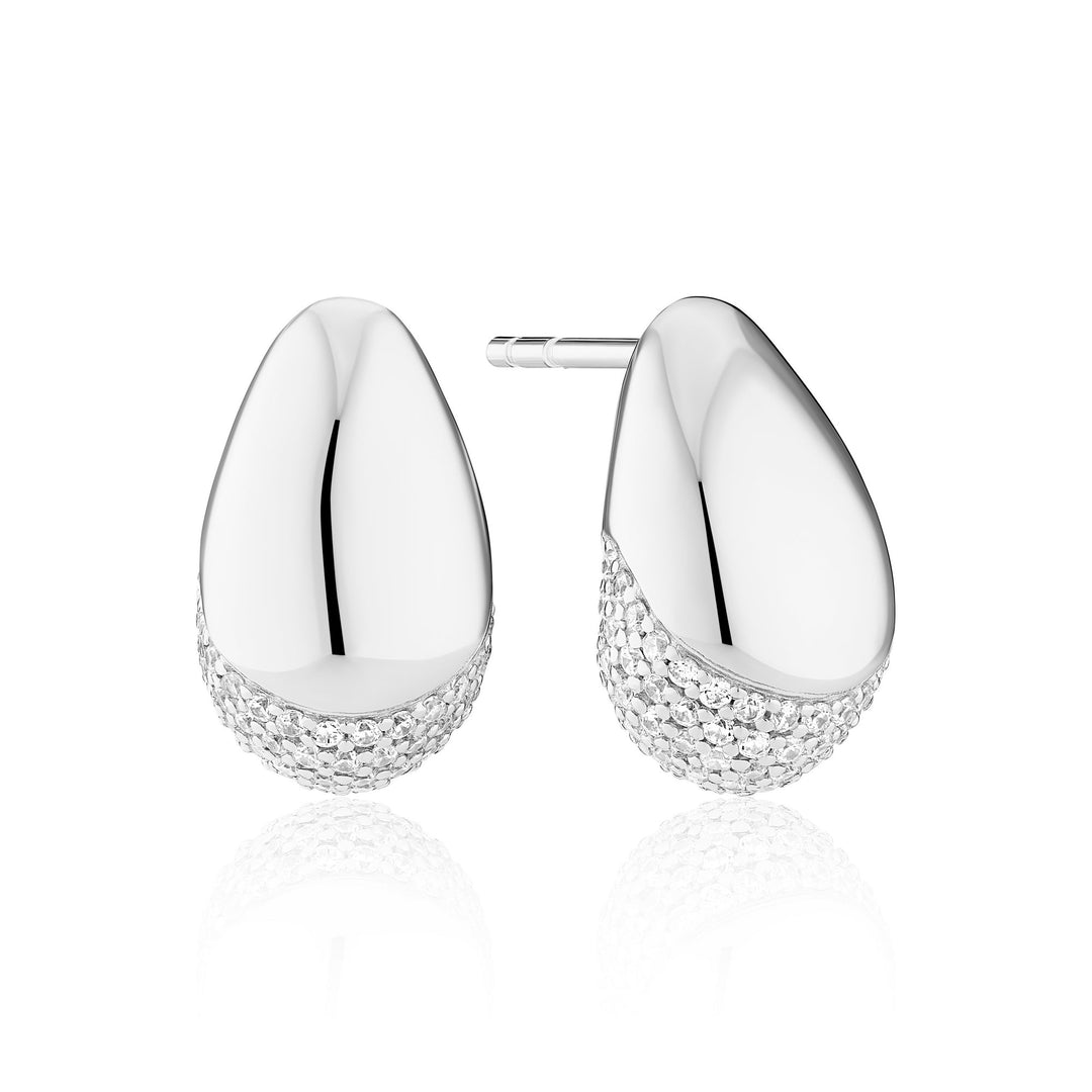 Sterling Silver Goccia Earrings SJ - E2479 - CZSif JakobsSJ - E2479 - CZ