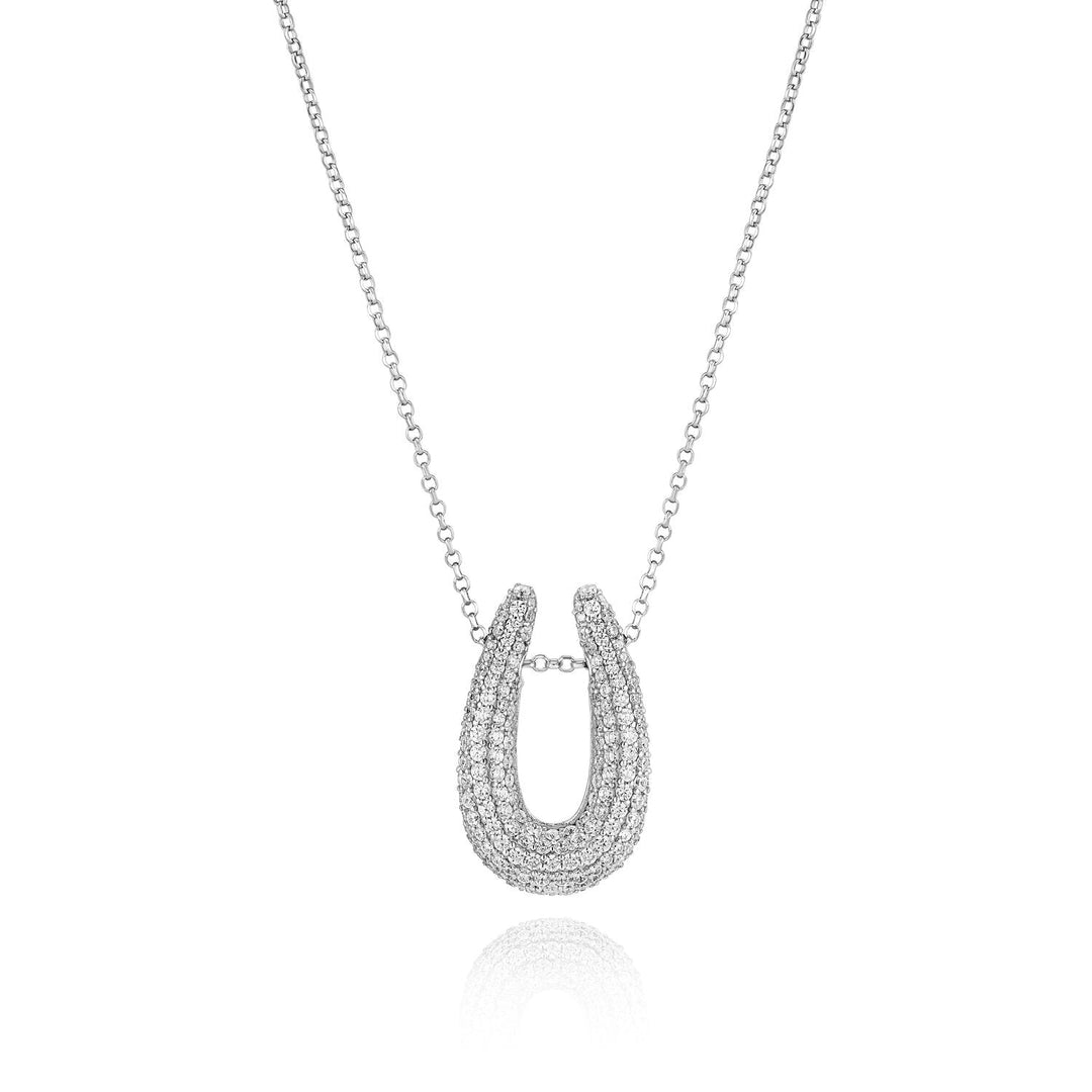 Sterling Silver Goccia Parvus Necklace SJ - N2486 - CZSif JakobsSJ - N2486 - CZ