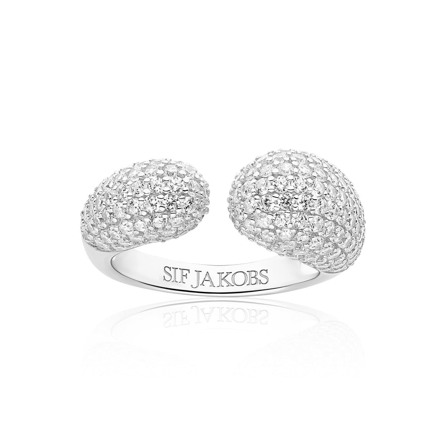 Sterling Silver Goccia Ring SJ - R2481 - CZSif JakobsSJ - R2481 - CZ - 52