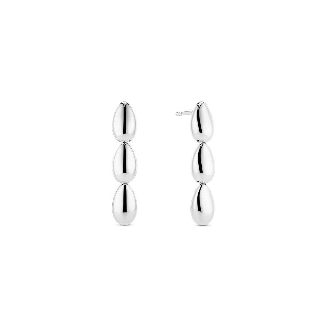 Sterling Silver Goccia Tre Pianura Earrings SJ - E2592Sif JakobsSJ - E2592