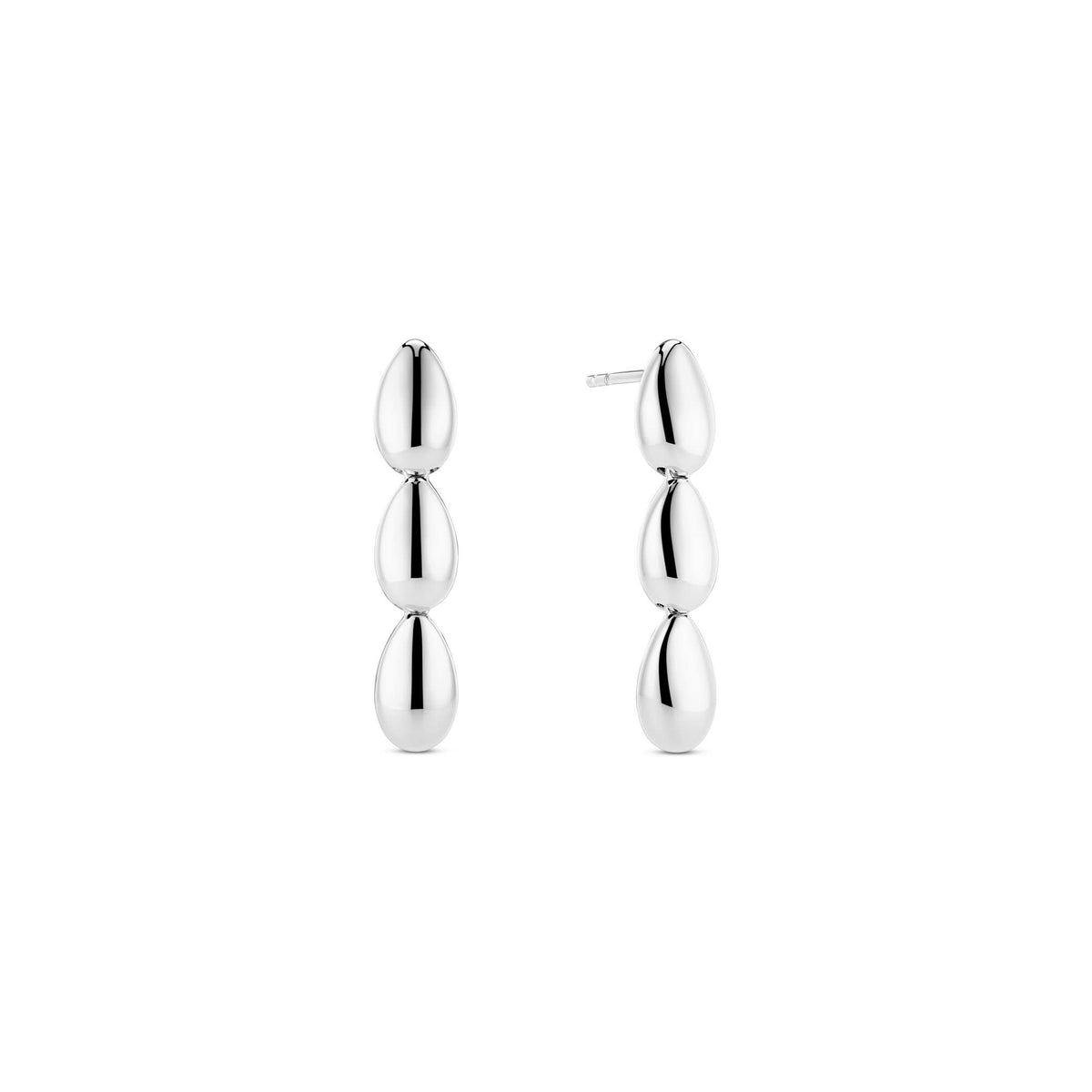 Sterling Silver Goccia Tre Pianura Earrings SJ - E2592Sif JakobsSJ - E2592
