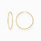 Sterling Silver Gold Plated Big Hoop Earrings CR729 - 413 - 39Thomas Sabo Sterling SilverCR729 - 413 - 39
