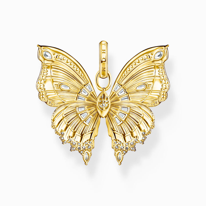 Sterling Silver Gold Plated Butterfly Paradise Pendant PE984 - 414 - 14Thomas Sabo Sterling SilverPE984 - 414 - 14