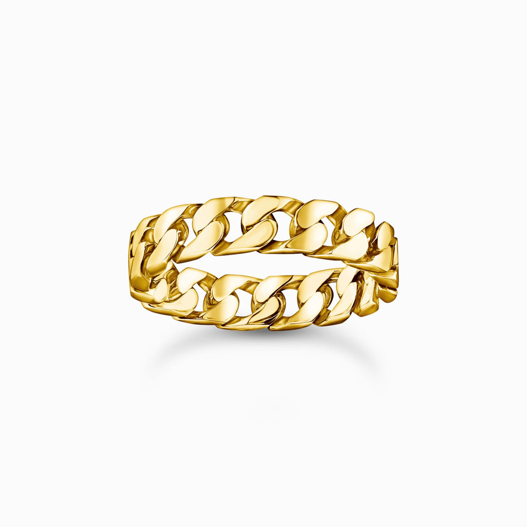 Sterling Silver Gold Plated Chain Link Ring TR2496 - 413 - 39Thomas Sabo Sterling SilverTR2496 - 413 - 39 - 50