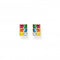 Sterling Silver Gold Plated Colourful Stones Earrings H2251 - 996 - 7Thomas Sabo Sterling SilverH2251 - 996 - 7