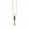 Sterling Silver Gold Plated Colourful Stones Necklace KE2113 - 971 - 7 - L45VThomas Sabo Sterling SilverKE2113 - 971 - 7