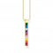 Sterling Silver Gold Plated Colourful Stones Necklace KE2146 - 996 - 7 - L45VThomas Sabo Sterling SilverKE2146 - 996 - 7