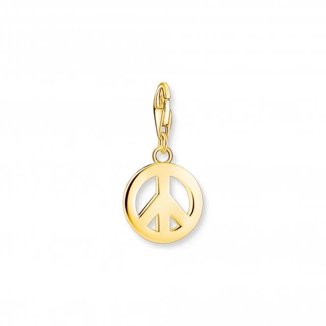 Sterling Silver Gold Plated Colourful Stones Peace Charm 1898 - 488 - 7Thomas Sabo Charm Club1898 - 488 - 7