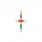 Sterling Silver Gold Plated Cross Colourful Stones Pendant PE939 - 996 - 7Thomas Sabo Sterling SilverPE939 - 996 - 7