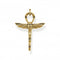 Sterling Silver Gold Plated Cross of Life Ankh with Scarab Pendant PE778 - 414 - 39Thomas Sabo Sterling SilverPE778 - 414 - 39