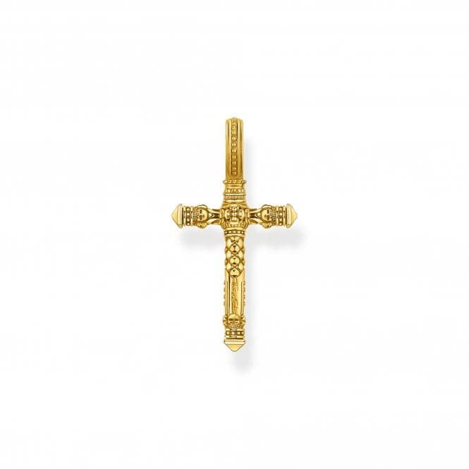 Sterling Silver Gold Plated Cross Pendant PE503 - 413 - 39Thomas Sabo Sterling SilverPE503 - 413 - 39