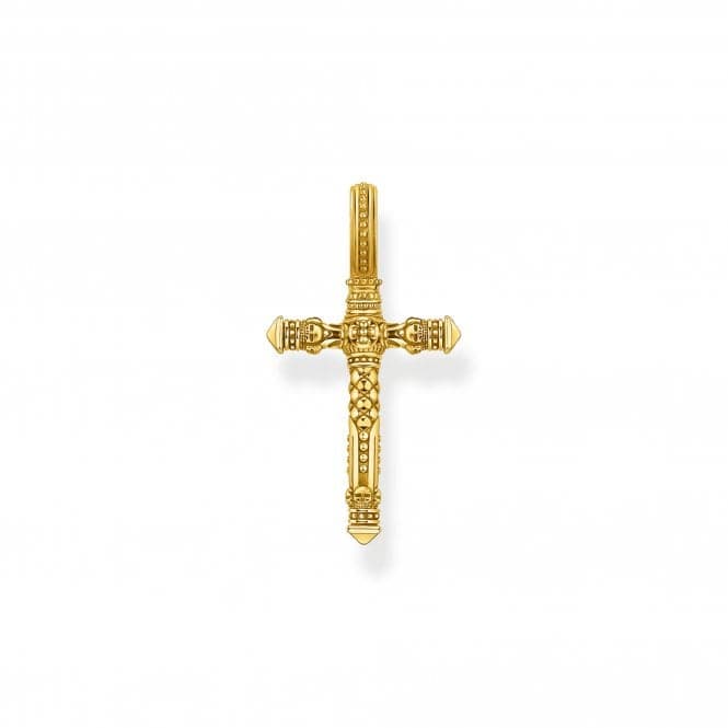 Sterling Silver Gold Plated Cross Pendant PE503 - 413 - 39Thomas Sabo Sterling SilverPE503 - 413 - 39