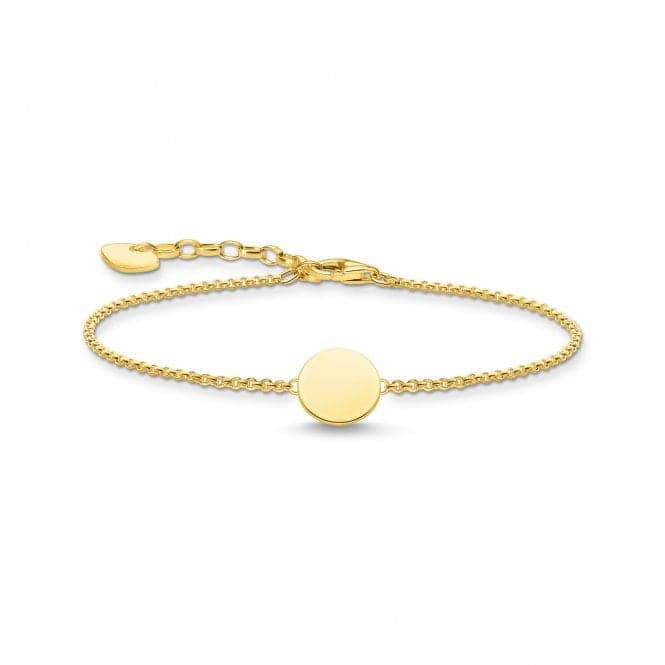 Sterling Silver Gold Plated Disc Bracelet A2043 - 413 - 39 - L19VThomas Sabo Sterling SilverA2043 - 413 - 39 - L19V