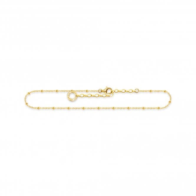 Sterling Silver Gold Plated Dots Anklet AK0028 - 413 - 39Thomas Sabo Charm Club CharmingAK0028 - 413 - 39