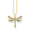 Sterling Silver Gold Plated Dragonfly Necklace KE1970 - 295 - 7 - L42VThomas Sabo Sterling SilverKE1970 - 295 - 7 - L42V