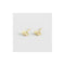 Sterling Silver Gold Plated Evil Eye Stud Earrings ERLE087Ellie Rose LondonERLE087