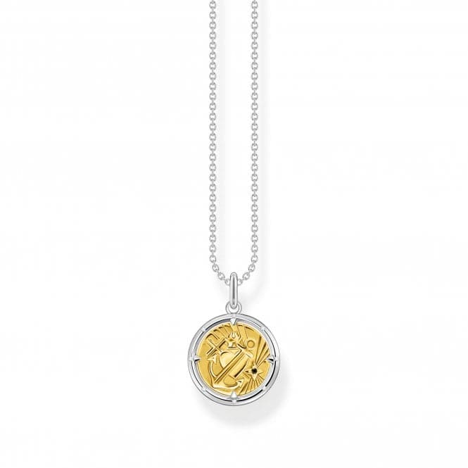 Sterling Silver Gold Plated Faith Love Hope Necklace KE2136 - 849 - 7 - L45VThomas Sabo Sterling SilverKE2136 - 849 - 7 - L45V