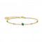 Sterling Silver Gold Plated Green And White Stones Bracelet A2059 - 971 - 7 - L19VThomas Sabo Charm Club CharmingA2059 - 971 - 7