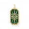 Sterling Silver Gold Plated Green Compass Pendant PE869 - 140 - 6Thomas Sabo Sterling SilverPE869 - 140 - 6