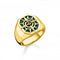 Sterling Silver Gold Plated Green Compass Ring TR2274 - 140 - 6Thomas Sabo Sterling SilverTR2274 - 140 - 6 - 48