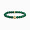 Sterling Silver Gold Plated Green Malachite Bracelet A2145 - 140 - 6Thomas Sabo Sterling SilverA2145 - 140 - 6 - L16