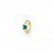 Sterling Silver Gold Plated Green Single Hoop Earring CR691 - 971 - 7Thomas Sabo Charm Club CharmingCR691 - 971 - 7