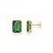 Sterling Silver Gold Plated Green Stone Earrings H2167 - 472 - 6Thomas Sabo Sterling SilverH2167 - 472 - 6