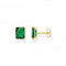 Sterling Silver Gold Plated Green Stone Earrings H2201 - 472 - 6Thomas Sabo Sterling SilverH2201 - 472 - 6