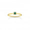 Sterling Silver Gold Plated Green Stone Ring TR2395 - 472 - 6Thomas Sabo Charm Club CharmingTR2395 - 472 - 6 - 48
