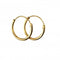 Sterling Silver Gold Plated H041 Plain Hoop Earrings H251BeginningsH251