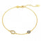 Sterling Silver Gold Plated Hand Of Fatima Bracelet ERLB048Ellie Rose LondonERLB048