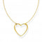 Sterling Silver Gold Plated Heart Necklace KE2138 - 413 - 39 - L45VThomas Sabo Charm ClubKE2138 - 413 - 39 - L45V