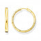 Sterling Silver Gold Plated Hoop Earrings CR686 - 413 - 39Thomas Sabo Sterling SilverCR686 - 413 - 39