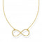 Sterling Silver Gold Plated Infinity Necklace KE2139 - 413 - 39 - L45VThomas Sabo Charm ClubKE2139 - 413 - 39 - L45V