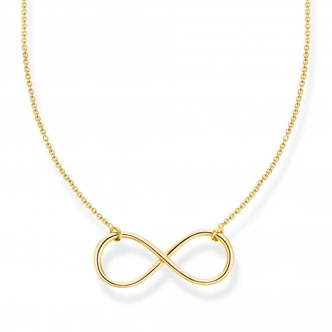 Sterling Silver Gold Plated Infinity Necklace KE2139 - 413 - 39 - L45VThomas Sabo Charm ClubKE2139 - 413 - 39 - L45V