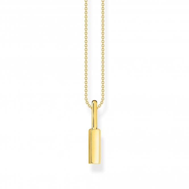 Sterling Silver Gold Plated Key Necklace KE2130 - 413 - 39 - L45VThomas Sabo Sterling SilverKE2130 - 413 - 39 - L45V