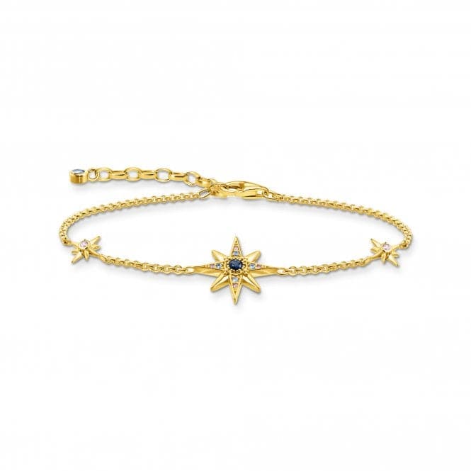 Sterling Silver Gold Plated Magic Stars Bracelet A2037 - 959 - 7 - L19VThomas Sabo Sterling SilverA2037 - 959 - 7 - L19V