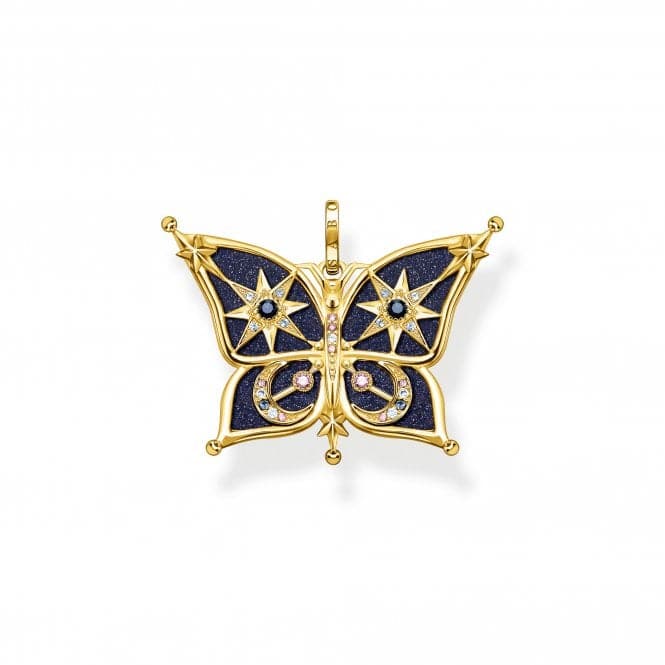 Sterling Silver Gold Plated Magic Stars Butterfly Pendant PE929 - 963 - 7Thomas Sabo Sterling SilverPE929 - 963 - 7
