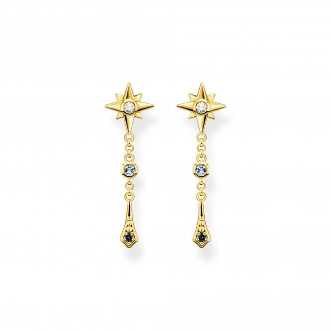 Sterling Silver Gold Plated Magic Stars Elegant Drop Earrings H2209 - 959 - 7Thomas Sabo Sterling SilverH2209 - 959 - 7